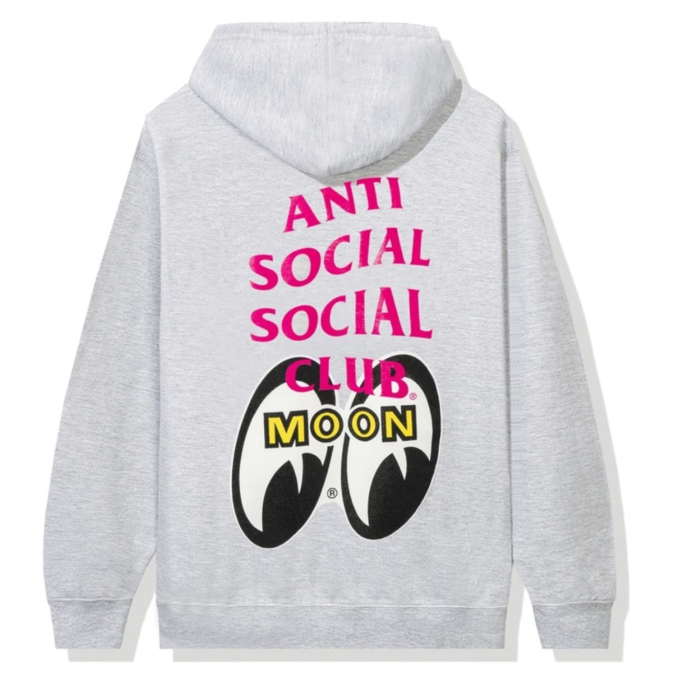 ASSC Mooneyes Stacked Grey Hoodie 2XL Anti Social Social Club 100% Authentic NWT